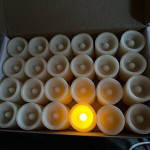 NIB 24 LED VOTIVE CANDLES FLAMELESS. On/Off Switch